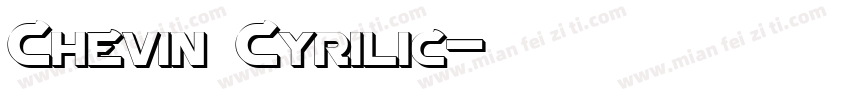 Chevin Cyrilic字体转换